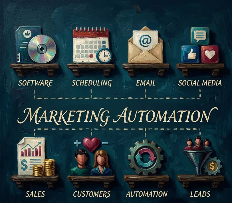 Automated lead generation workflow connecting extraction, CRM, and email sequences for small B2B teams